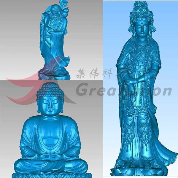 利用三維掃描抄數3D打印制作佛像解決方案