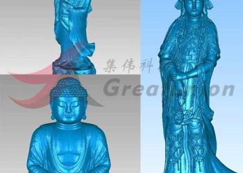 利用三維掃描抄數3D打印制作佛像解決方案